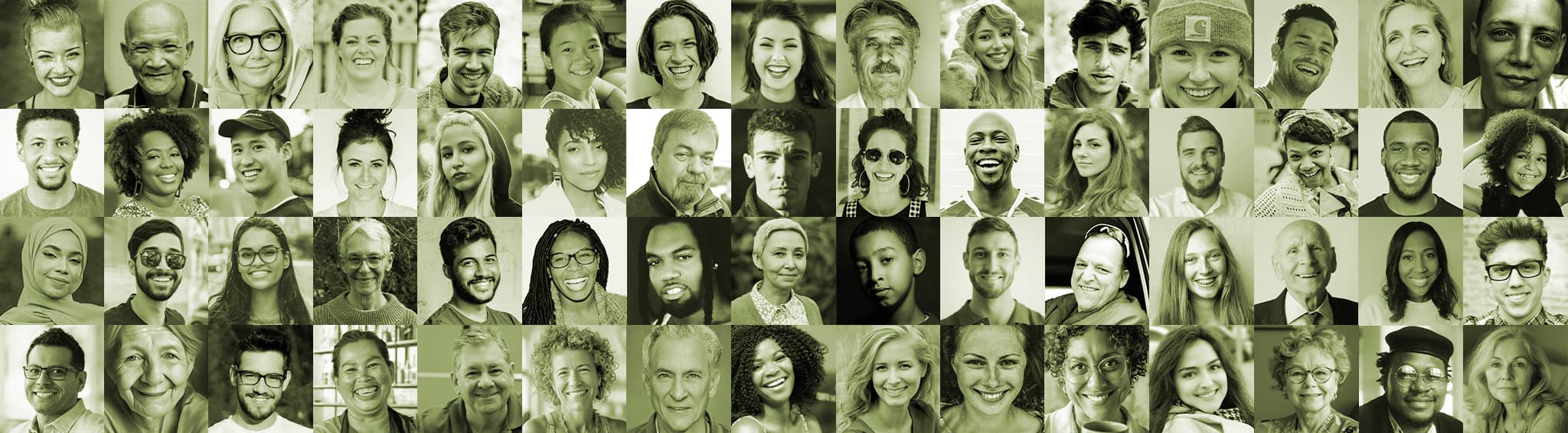 collage of smiling faces