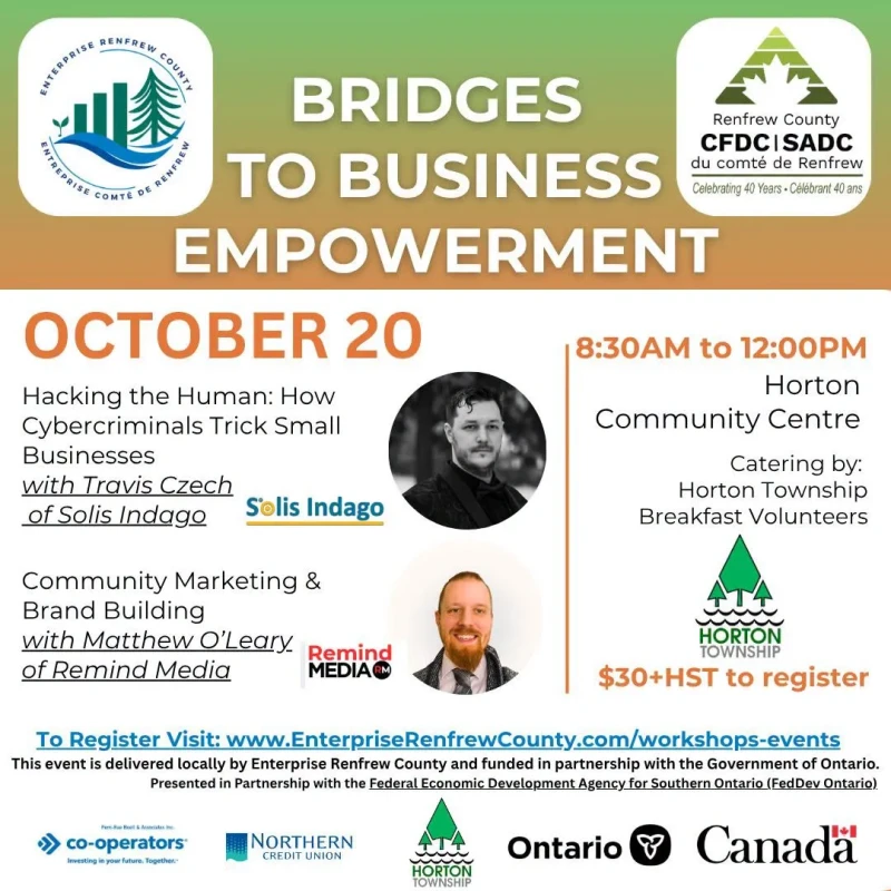 Bridges to Business Empowerment Networking Event Series: Hacking the Human - How Cybercriminals Trick Small Businesses + Community Marketing & Brand Building