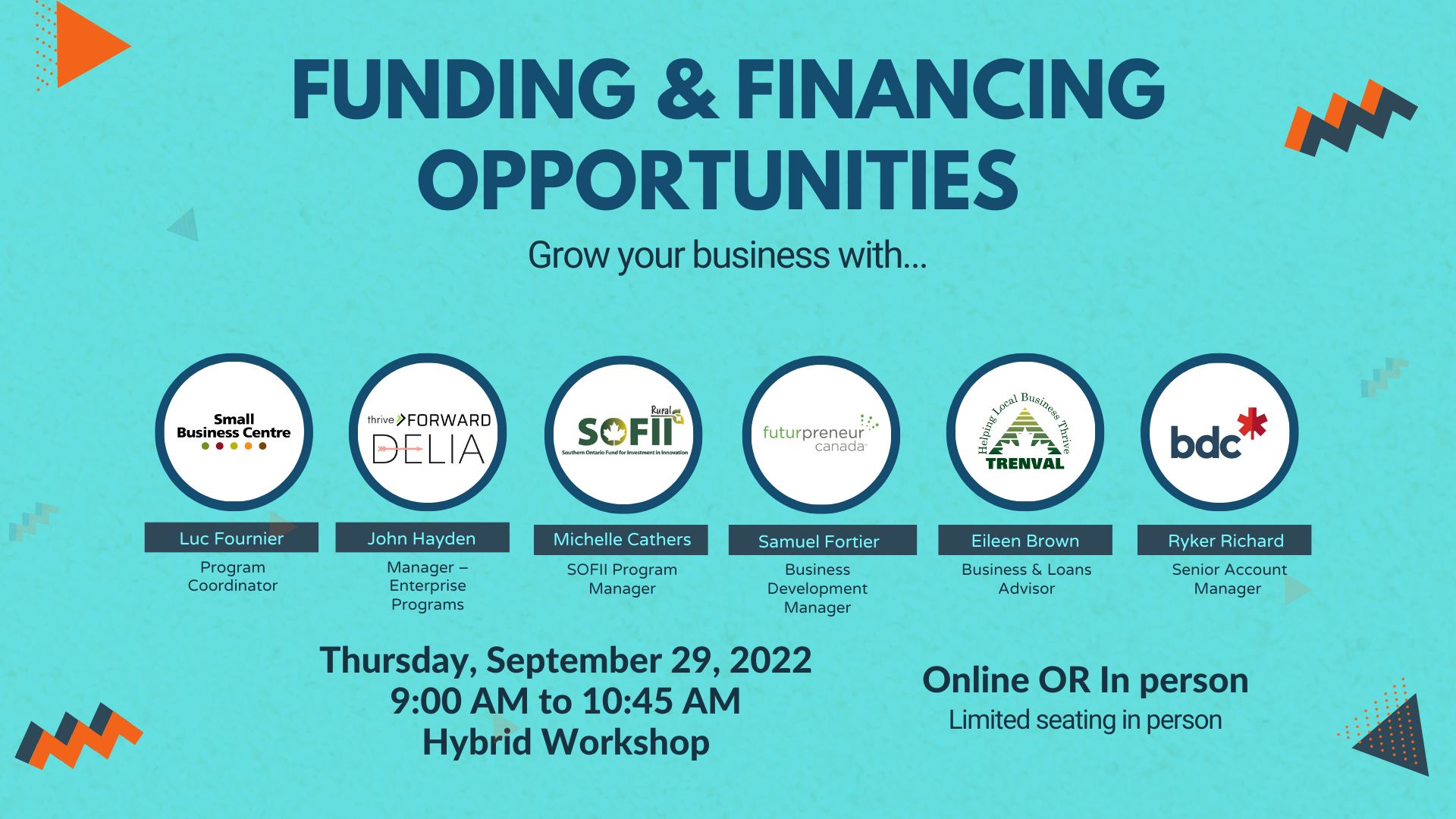 Sept 29 Funding and Financing