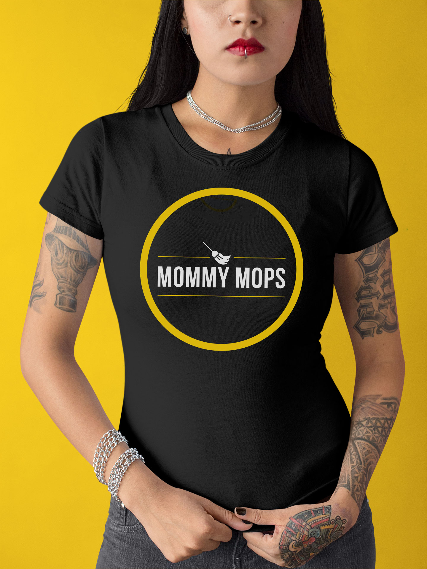 tattooed mommy mops tidy tech